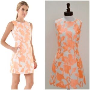 DVF Diane Von Furstenberg Women’s Size 4 Carpreena Rose Jacquard Mini Dress